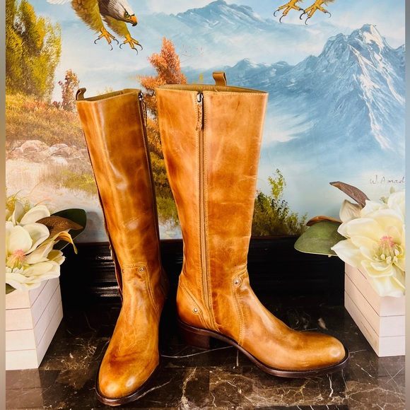 💋 Lucchese Riding Charlie 1 Horse I-4671 cowboy western boots 10 RARE Style 💋 - Picture 4 of 10